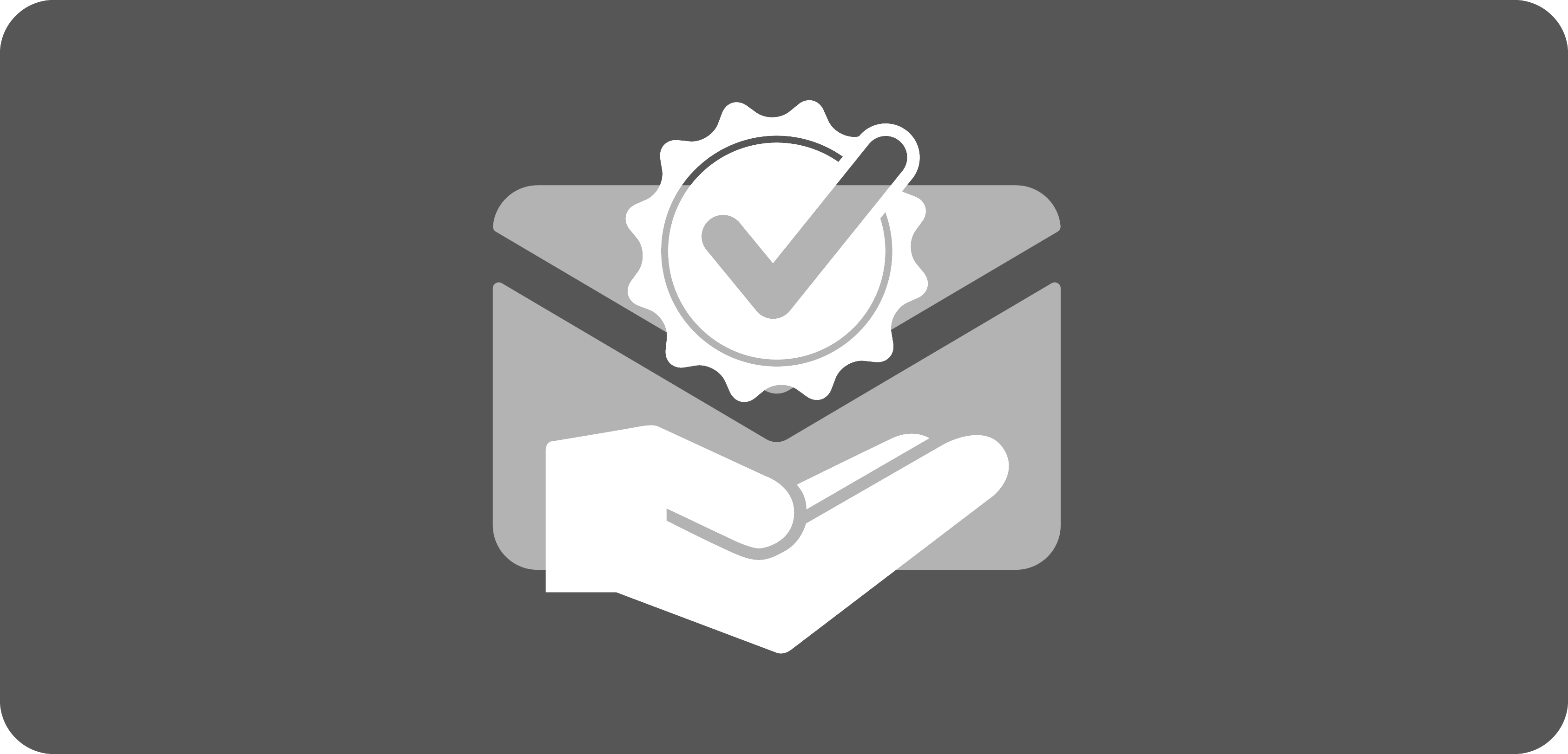 White award icon on grey background